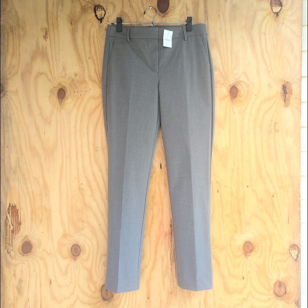 J. Crew New With Tag Kate Straight Leg Slate Gray Dress Pant Women's 8